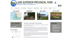 Desktop Screenshot of lakesuperiorpark.ca