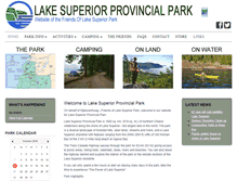 Tablet Screenshot of lakesuperiorpark.ca